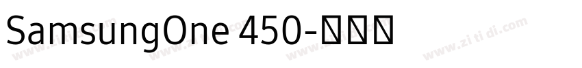 SamsungOne 450字体转换